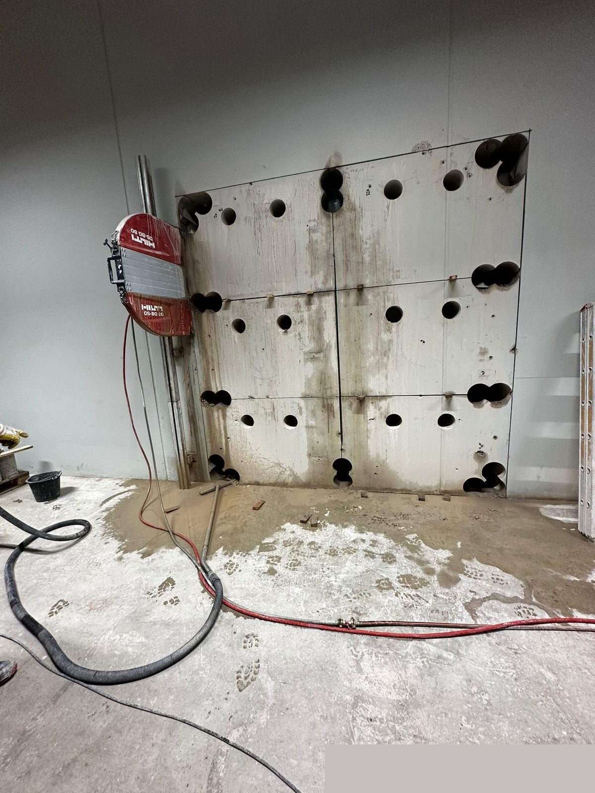 Fertige Kernbohrungen